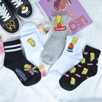 2019 HOT spring and summer new combed cotton deodorant women's socks Sweet Simpson cartoon couple in Funny Happy Sock Slippers
2019 HOT spring and summer new combed cotton deodorant women's socks Sweet Simpson cartoon couple in Funny Happy Sock Slippers