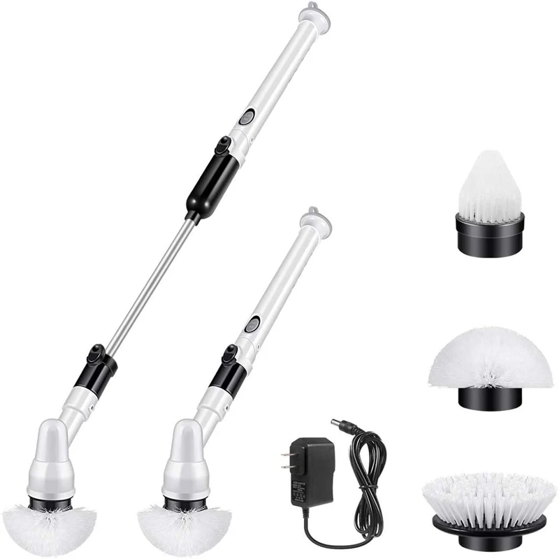 Electric Cleaning Brush Spin Scrubber Adjustable Extension Arm with 3 Replaceable Scrubber Cleaning Brush Heads for Household
Electric Cleaning Brush Spin Scrubber Adjustable Extension Arm with 3 Replaceable Scrubber Cleaning Brush Heads for Household
