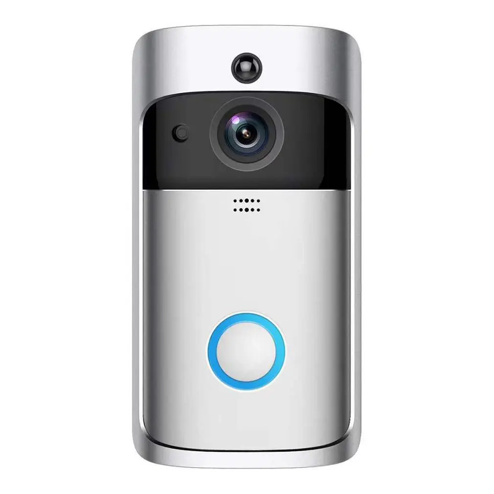 Smart Wireless Wifi Doorbell 720p Silver Low-power Video Voice Call Doorbell Short-time Video Doorbell Remote Active Wake-up
Smart Wireless Wifi Doorbell 720p Silver Low-power Video Voice Call Doorbell Short-time Video Doorbell Remote Active Wake-up