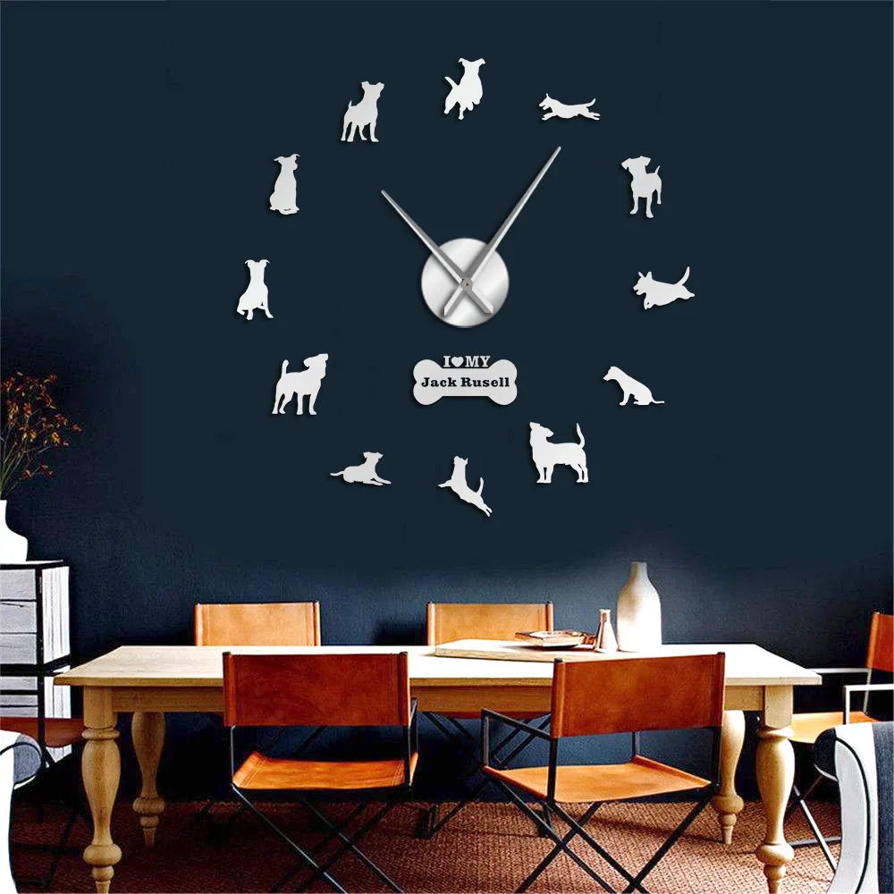 Fox Hunting Dog Jack Russell Terrier Large Size Contemporary Wall Clock Small Terrier Dog Breed Gift Mirror Effect DIY Wall Art
Fox Hunting Dog Jack Russell Terrier Large Size Contemporary Wall Clock Small Terrier Dog Breed Gift Mirror Effect DIY Wall Art