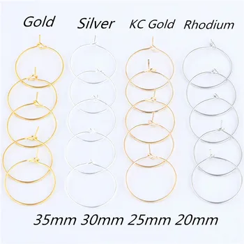 30pcs/lot 20 25 30 35 mm Gold Silver Color Hoops Earrings Big Circle Ear Hoops Earrings Wires For DIY Jewelry Making Supplies
30pcs/lot 20 25 30 35 mm Gold Silver Color Hoops Earrings Big Circle Ear Hoops Earrings Wires For DIY Jewelry Making Supplies