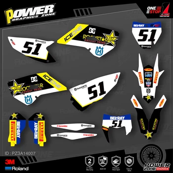 PowerZone Custom Team Graphics Decals 3M Stickers Kit For Husqvarna Sticker Decal 2014-15 TC FC 2015-16 FE TE 125 to 450cc 07
PowerZone Custom Team Graphics Decals 3M Stickers Kit For Husqvarna Sticker Decal 2014-15 TC FC 2015-16 FE TE 125 to 450cc 07