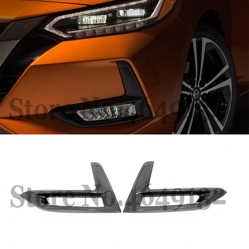 2020 accessories For Nissan Sentra Car front fog lampshade cover frame Cover Trim ABS Carbon fibre car styling Shell
2020 accessories For Nissan Sentra Car front fog lampshade cover frame Cover Trim ABS Carbon fibre car styling Shell
