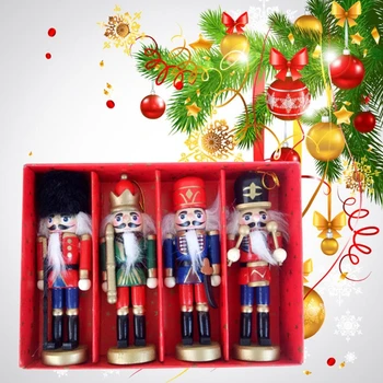 4pcs Wooden Nutcracker Puppet Walnuts Soldier Doll Pendant Decorations Christmas Tree Ornament
4pcs Wooden Nutcracker Puppet Walnuts Soldier Doll Pendant Decorations Christmas Tree Ornament