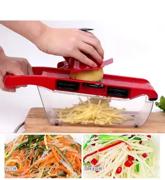 Multi-function Slicer Vegetable Cutter Mandoline Slicer Potato Carrot Cheese Grater Kitchen Cooking Tools Kitchen Accessories
Multi-function Slicer Vegetable Cutter Mandoline Slicer Potato Carrot Cheese Grater Kitchen Cooking Tools Kitchen Accessories