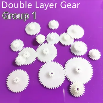 31 kinds of M0.5 Plastic Teeth Double Layer Gears Reduction Gear Group 1 Deck DIY Toy Car Robot Helicopter Parts Dropshipping
31 kinds of M0.5 Plastic Teeth Double Layer Gears Reduction Gear Group 1 Deck DIY Toy Car Robot Helicopter Parts Dropshipping