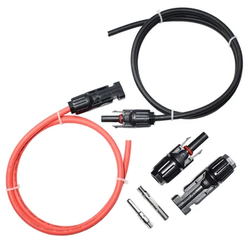 1 Pair Solar Panel Extension Cable Copper Wire Black and Red with solar Connector Solar PV Cable 4mm²/2.5mm2 10/12AWG 
1 Pair Solar Panel Extension Cable Copper Wire Black and Red with solar Connector Solar PV Cable 4mm²/2.5mm2 10/12AWG