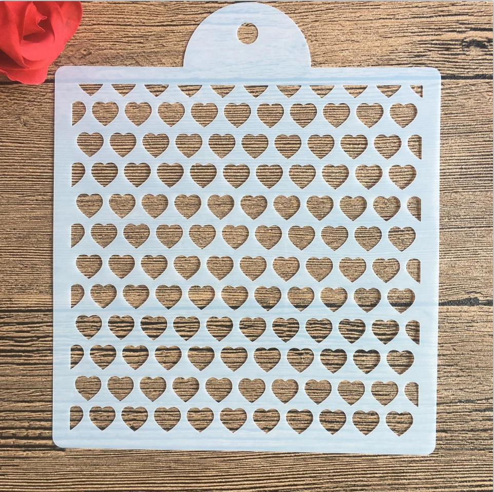 1pc 15 * 15cm mold DIY Pattern hollow template Stencils cake baking sugar powder sieve mold graffiti drawing tiles Stencils -12
1pc 15 * 15cm mold DIY Pattern hollow template Stencils cake baking sugar powder sieve mold graffiti drawing tiles Stencils -12