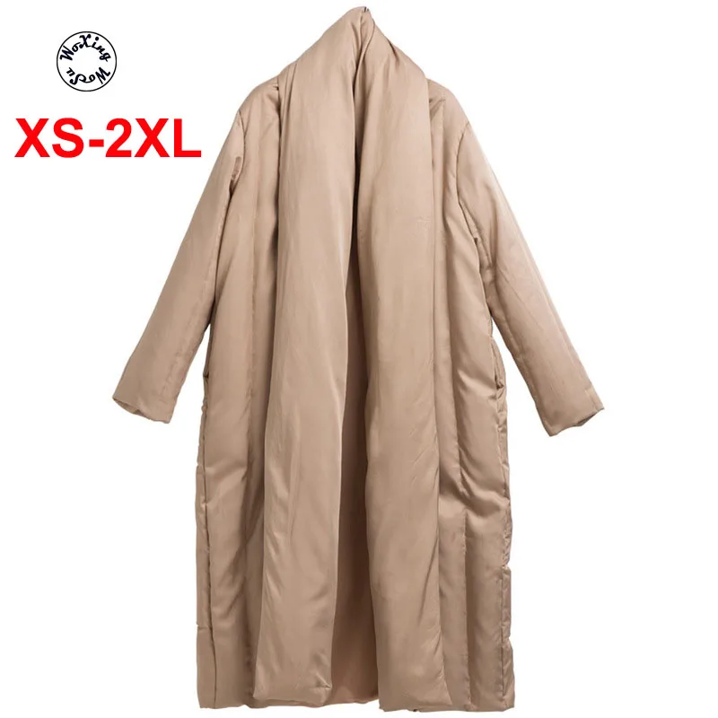 2020 white duck down coat loose and thickened European and American fashion cape type coat, down jacket women outcoat XS to XXL
2020 white duck down coat loose and thickened European and American fashion cape type coat, down jacket women outcoat XS to XXL