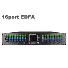 

16 pon edfa wdm 16 uertos catv FTTH SC/APC UPC 2U CATV Network 56EYA Series 1550nm 16 Ports 23dbm Optical Fiber Amplifier