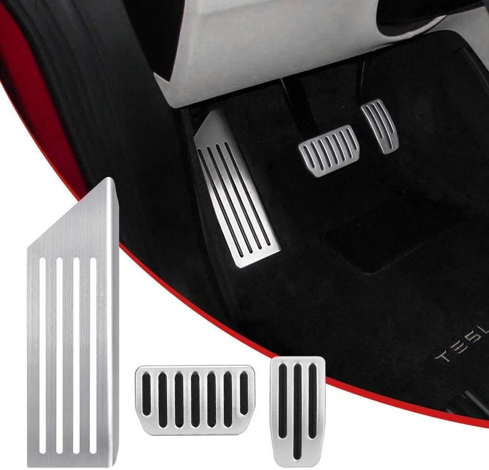 Anti-Slip Foot Pedal Pads Auto Aluminum Pedal Covers, Accelerator & Brake & Foot Rest Foot Pedal Pads For Tesla Model 3
Anti-Slip Foot Pedal Pads Auto Aluminum Pedal Covers, Accelerator & Brake & Foot Rest Foot Pedal Pads For Tesla Model 3
