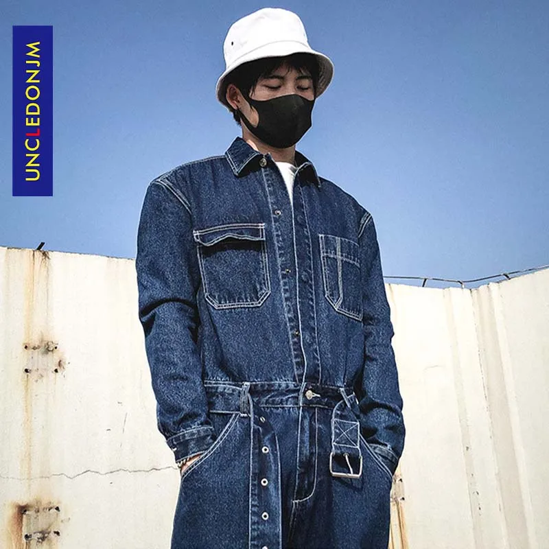 UNCLEDONJM Denim Rompers Mens Single Breasted Jumpsuit Cargo Jean Overalls New One piece Suits Romper Loose fit Overalls YL01
UNCLEDONJM Denim Rompers Mens Single Breasted Jumpsuit Cargo Jean Overalls New One piece Suits Romper Loose fit Overalls YL01