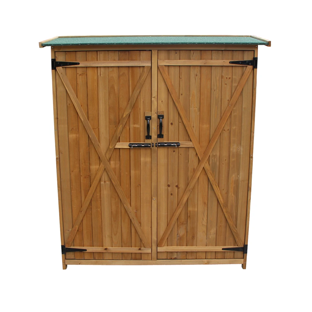 Fir Wood Shed Garden Storage Shed Wood Color & Green Outdoor Storage Cabinet Unit
Fir Wood Shed Garden Storage Shed Wood Color & Green Outdoor Storage Cabinet Unit