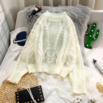 solid knitted women sweater and pullovers 2020 autumn new long-sleeved casual all match female pulls outweas tops
solid knitted women sweater and pullovers 2020 autumn new long-sleeved casual all match female pulls outweas tops