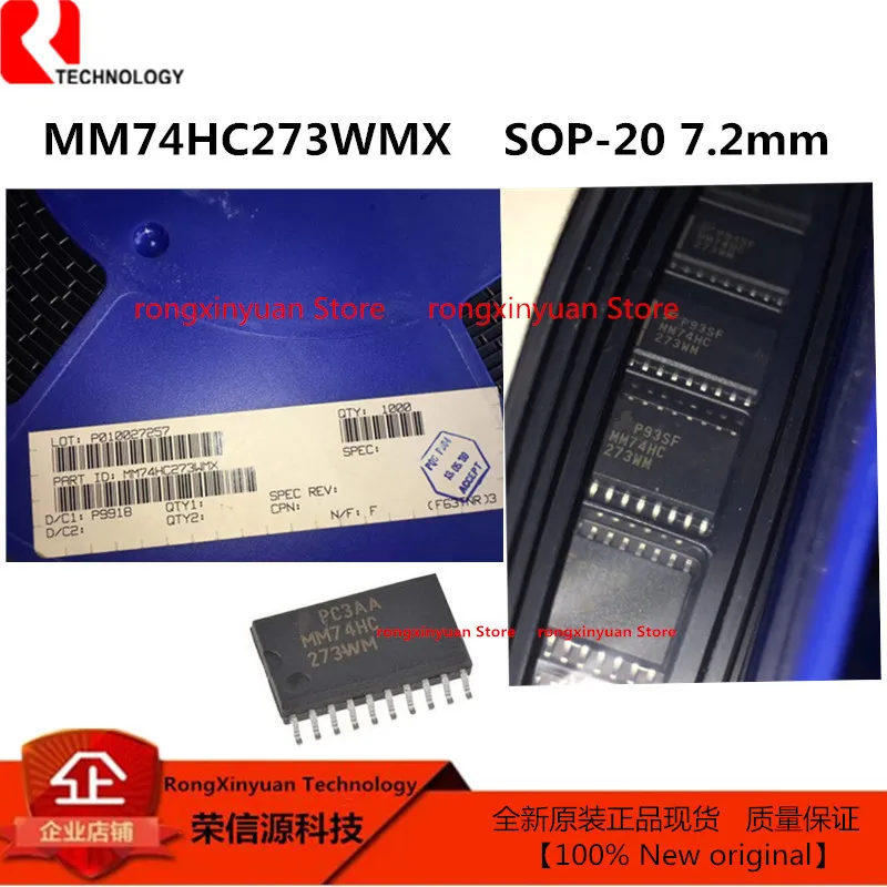 10pcs/lot MM74HC273WMX MM74HC273WM MM74HC273 74HC273 SOP-20 7.2mm. Octal D-Type Flip-Flops with Clear Original New 100% quality
10pcs/lot MM74HC273WMX MM74HC273WM MM74HC273 74HC273 SOP-20 7.2mm. Octal D-Type Flip-Flops with Clear Original New 100% quality