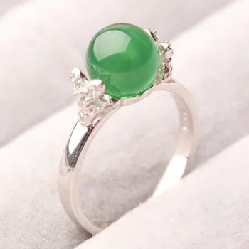 Vintage Jade Circle 8 mm Ring Woman Adjustable 
Vintage Jade Circle 8 mm Ring Woman Adjustable