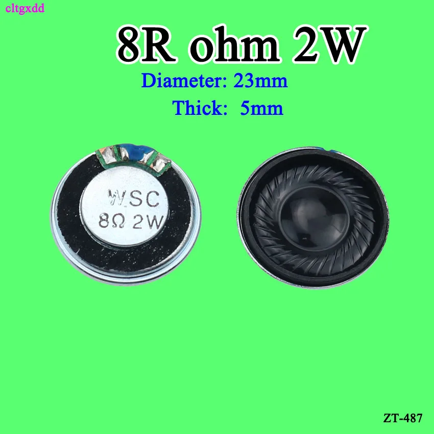 cltgxdd 5pcs/lot New Ultra-thin Mini speaker 8 ohms 2 watt 2W 8R speaker Diameter 23MM 2.3CM thickness 5MM
cltgxdd 5pcs/lot New Ultra-thin Mini speaker 8 ohms 2 watt 2W 8R speaker Diameter 23MM 2.3CM thickness 5MM