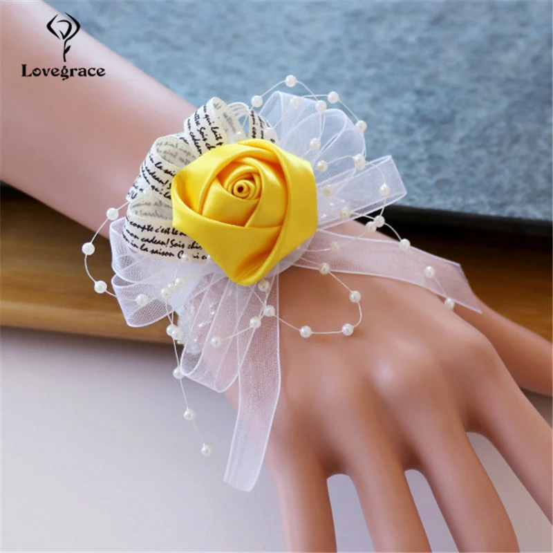 Lovegrace Wrist Corsage Girl Bracelet Bridesmaid Wedding Flower Rose Corsage Bracelet Handmade Silk Rose Flower Wedding Corsages
Lovegrace Wrist Corsage Girl Bracelet Bridesmaid Wedding Flower Rose Corsage Bracelet Handmade Silk Rose Flower Wedding Corsages