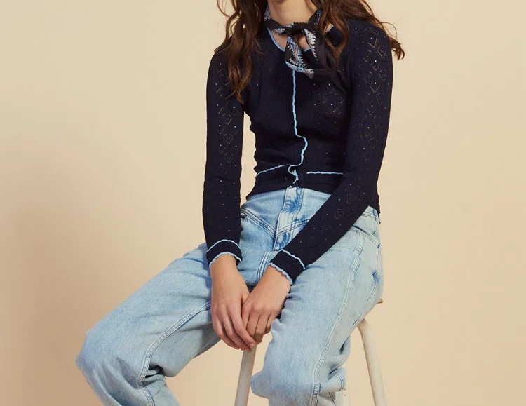 Women Sweater 2019 Spring and Summer New Women's Ladies Hit Color Lace Hollow Hook Flower Sweater
Women Sweater 2019 Spring and Summer New Women's Ladies Hit Color Lace Hollow Hook Flower Sweater