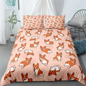 

Bedding youth single bed quilt cover pillowcase cartoon animal quilt soft and skin-friendly comfortable can be customized patter