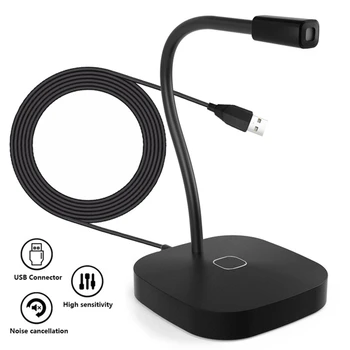USB Desktop Microphone for PC with Mute Button Compatible with Any Computer Professional Desktop Microphone
USB Desktop Microphone for PC with Mute Button Compatible with Any Computer Professional Desktop Microphone