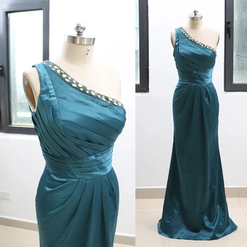 MACloth Teal Sheath One Shoulder Floor-Length Long Beading Satin Prom Dresses Dress XL 264111 Clearance
MACloth Teal Sheath One Shoulder Floor-Length Long Beading Satin Prom Dresses Dress XL 264111 Clearance
