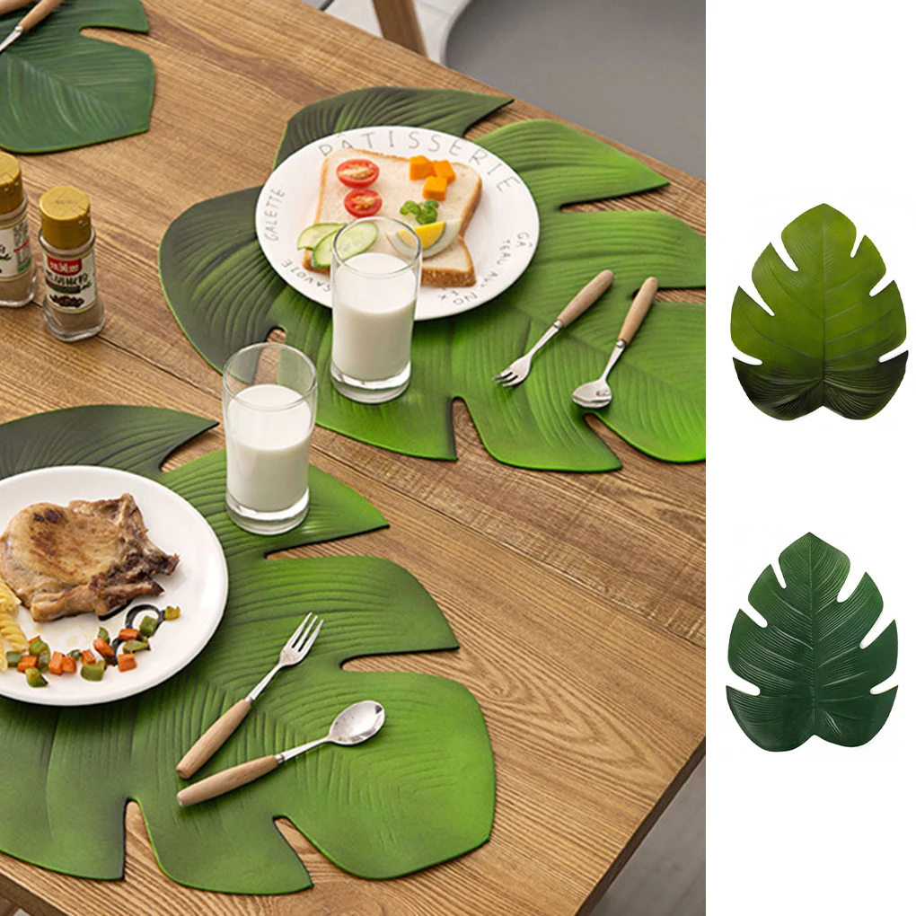 new Insulation Mat Simulation Tablecloth Sheet Leaf Shape Tropical Palm Pad Table Kitchen Accessories
new Insulation Mat Simulation Tablecloth Sheet Leaf Shape Tropical Palm Pad Table Kitchen Accessories