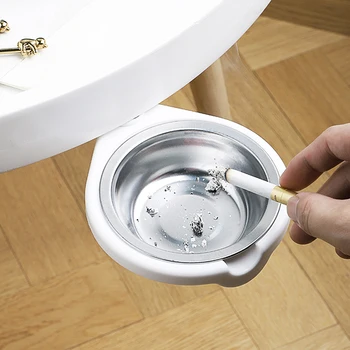 Hanging Ashtray Creative Stainless Steel Rotating Ashtray Office Living Room Household Simple Hidden Table Bottom Ashtray
Hanging Ashtray Creative Stainless Steel Rotating Ashtray Office Living Room Household Simple Hidden Table Bottom Ashtray