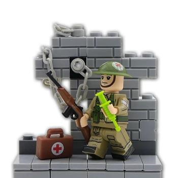 WW2 British Soldiers Blocks Military Accessories UK Army Force Figure Weapon Medic Bricks City Police Building Toys For Children
WW2 British Soldiers Blocks Military Accessories UK Army Force Figure Weapon Medic Bricks City Police Building Toys For Children