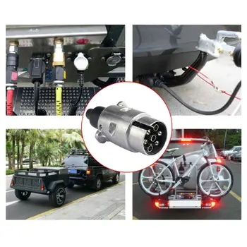 New Hot 1 Pc Durable 7 Pin Aluminium Alloy Plug Trailer Truck Towing Electrics DC 12V Connector EU Plug for Vehicle Car Truck
New Hot 1 Pc Durable 7 Pin Aluminium Alloy Plug Trailer Truck Towing Electrics DC 12V Connector EU Plug for Vehicle Car Truck