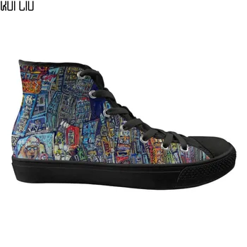 Customized Fashion Painting Printing High Top Kid's Shoes Flats Casual Sneakers Spring Children Canvas Lace Up Shoes Child 2020
Customized Fashion Painting Printing High Top Kid's Shoes Flats Casual Sneakers Spring Children Canvas Lace Up Shoes Child 2020