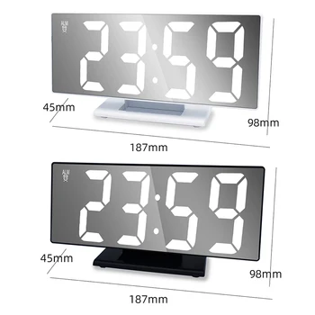 LCD Table Light Office USB Cable Digital Clock Alarm Clock LED Digital Clock Multifunction Mirror Snooze Display Time Night
LCD Table Light Office USB Cable Digital Clock Alarm Clock LED Digital Clock Multifunction Mirror Snooze Display Time Night