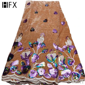 HFX 2020 high quality Velvet French Nigerian sequins net African tulle mesh sequence lace fabric for dress 5yards/lot H3611
HFX 2020 high quality Velvet French Nigerian sequins net African tulle mesh sequence lace fabric for dress 5yards/lot H3611