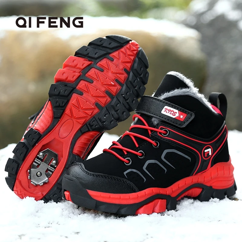 Winter Sports Hiking Shoes Boy Anti-Skid Claw Trekking Shoes Kids Climbing Footwear Waterproof Children Shoes Autumn Sneakers
Winter Sports Hiking Shoes Boy Anti-Skid Claw Trekking Shoes Kids Climbing Footwear Waterproof Children Shoes Autumn Sneakers