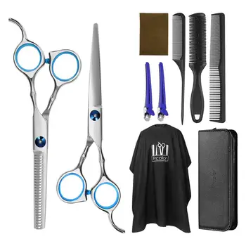 10PCS Haircut Tools Barber Pouch Combs Scissors Hairdressing Cape Clips For Household Salon Home Use
10PCS Haircut Tools Barber Pouch Combs Scissors Hairdressing Cape Clips For Household Salon Home Use