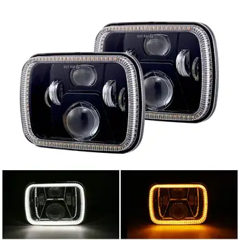 DOT 5x7 Led Headlights 7x6 Hi/Low Led Sealed Beam Headlamp for Jeep Wrangler YJ Cherokee XJ Chevy Toyota Pickup(1 Pair)
DOT 5x7 Led Headlights 7x6 Hi/Low Led Sealed Beam Headlamp for Jeep Wrangler YJ Cherokee XJ Chevy Toyota Pickup(1 Pair)