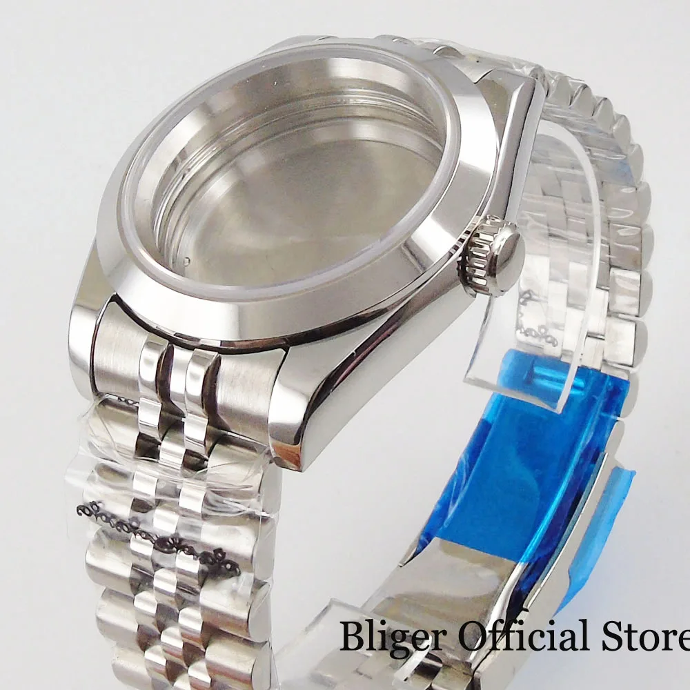 Automatic Men Watch Case Steel Screw Mental Back for NH35 NH36 MIYOTA 8215 Sapphire Glass Deployment Clasp Jubilee Bracelet
Automatic Men Watch Case Steel Screw Mental Back for NH35 NH36 MIYOTA 8215 Sapphire Glass Deployment Clasp Jubilee Bracelet