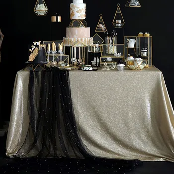 Tobs Cake Stand Gold Silver table cloth background Curtain Candy bar Pearlescent tablecloth home wedding decoration accessories
Tobs Cake Stand Gold Silver table cloth background Curtain Candy bar Pearlescent tablecloth home wedding decoration accessories