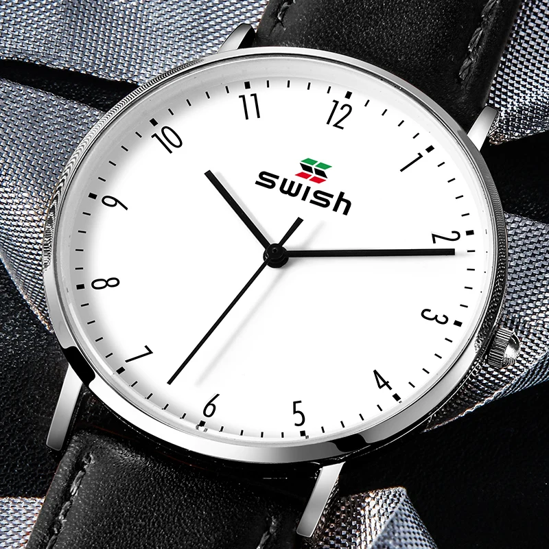 SWISH Men Fashion Quartz Wristwatch 2020 Men's Watches with Numbers Waterproof Simple Leather Sports Clocks Zegarek Meski
SWISH Men Fashion Quartz Wristwatch 2020 Men's Watches with Numbers Waterproof Simple Leather Sports Clocks Zegarek Meski
