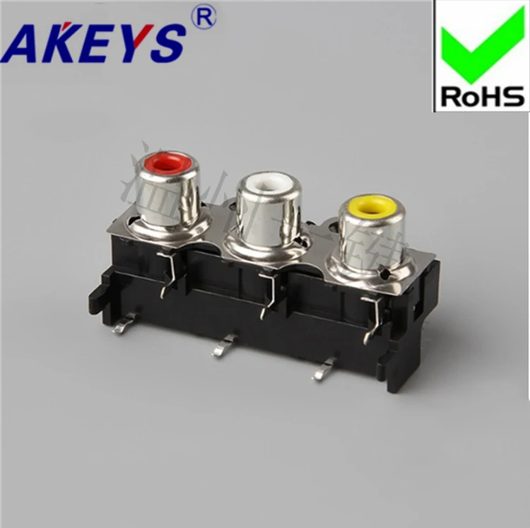 5 pcs AV3-8 .4 -14 PB opposite the same core socket 6-foot RCA seat three-hole PCB welded rosette
5 pcs AV3-8 .4 -14 PB opposite the same core socket 6-foot RCA seat three-hole PCB welded rosette