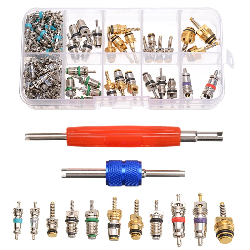 102pcs R134A A/C Car Air A/C Conditioning Valve Cores Remover Tool Assortment Set Automotive Air Conditioning Assortment Kit
102pcs R134A A/C Car Air A/C Conditioning Valve Cores Remover Tool Assortment Set Automotive Air Conditioning Assortment Kit