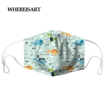 WHEREISART Cute Kawaii Dinosaur Patternend Maskes with 7 Filters Unisex Cartoon Bacteriaproof Half Mouth Face Masks Reusable
WHEREISART Cute Kawaii Dinosaur Patternend Maskes with 7 Filters Unisex Cartoon Bacteriaproof Half Mouth Face Masks Reusable