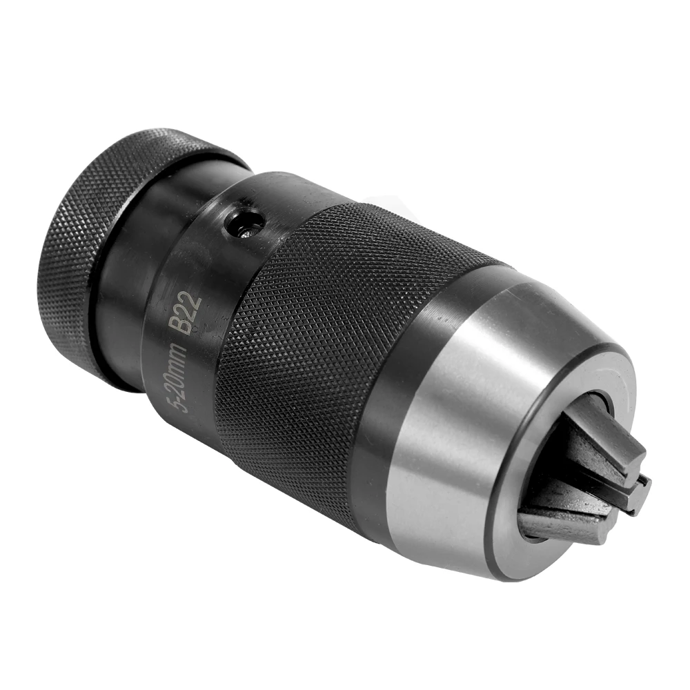 Hot Portable Drill Chuck For Machine Tools Alloy B22 5-20mm Self-locking Click Adapter For CNC Milling Drilling Lathe Tool
Hot Portable Drill Chuck For Machine Tools Alloy B22 5-20mm Self-locking Click Adapter For CNC Milling Drilling Lathe Tool