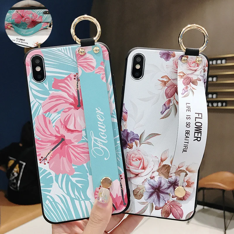 Wrist Strap Phone Case for Redmi Note 7 Case K20 Note 5 6 Note 4X Flowers Pattern Cover for MI8 9 5X 6X Soft Silicone CC9 coque
Wrist Strap Phone Case for Redmi Note 7 Case K20 Note 5 6 Note 4X Flowers Pattern Cover for MI8 9 5X 6X Soft Silicone CC9 coque