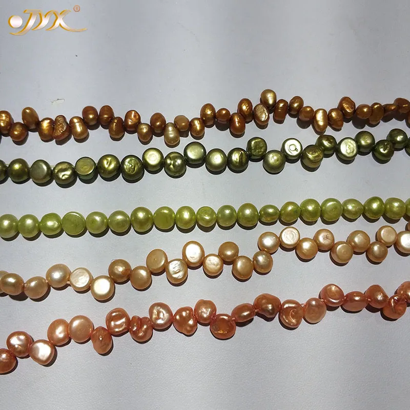 JYX High Quality DIY Strings of natural pearls 7-8mm smooth surface oval shape handmade material 15"
JYX High Quality DIY Strings of natural pearls 7-8mm smooth surface oval shape handmade material 15"