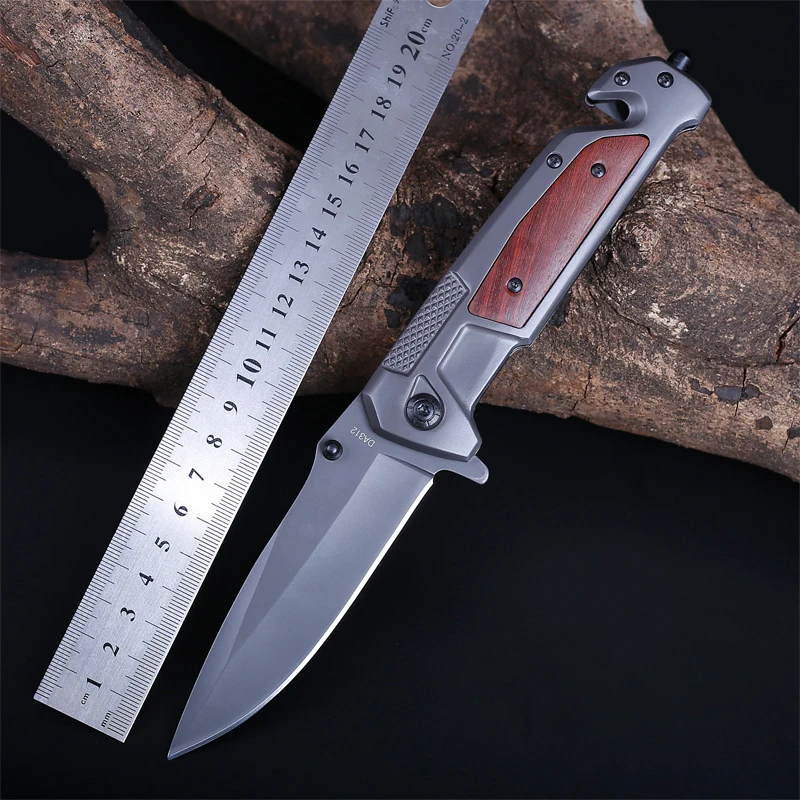 Фото 230mm (9'') Knife 57HRC Steel 3cr13Mov Blade Folding Pocket Wood Handle Tactical Survival Camping Knives EDC Tool  | Ножи (4001241934243)