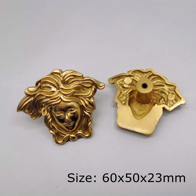 1pc Pure Copper Portrait Drawer Cabinet Door Wardrobe Locker Handle Diy Single Hole Furniture Knobs Handles Accessories 1pc Pure Copper Portrait Drawer Cabinet Door Wardrobe Locker Handle Diy Single Hole Furniture Knobs Handles Accessories