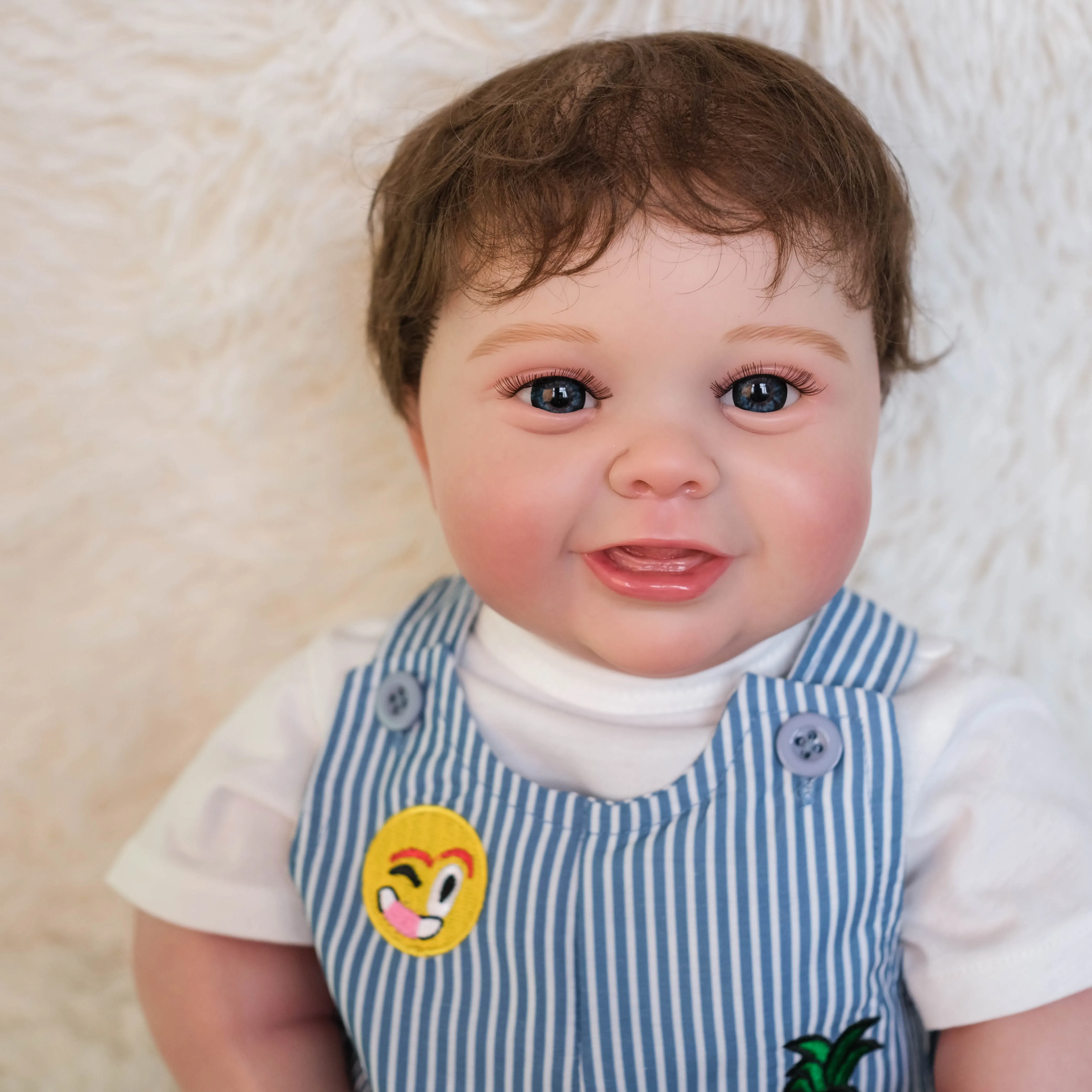 50 CM Soft Full Silicone Reborn Baby For Girl Realistic Boy Toddler Art Doll With Genesis Paint Children Xmas Gift
50 CM Soft Full Silicone Reborn Baby For Girl Realistic Boy Toddler Art Doll With Genesis Paint Children Xmas Gift