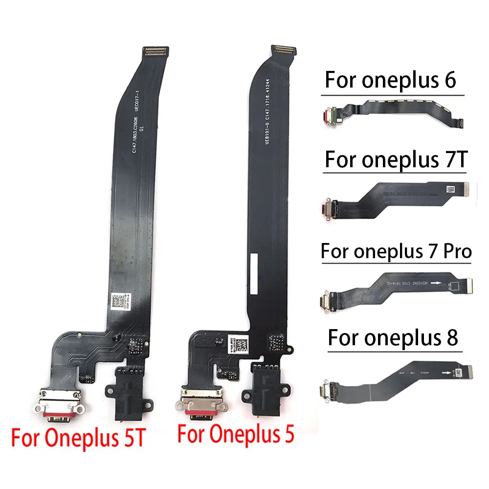 Гибкий usb порт для зарядки Oneplus 5 A5000 5T A5010 6 6T 7 8 Pro док коннектор зарядный гибкий