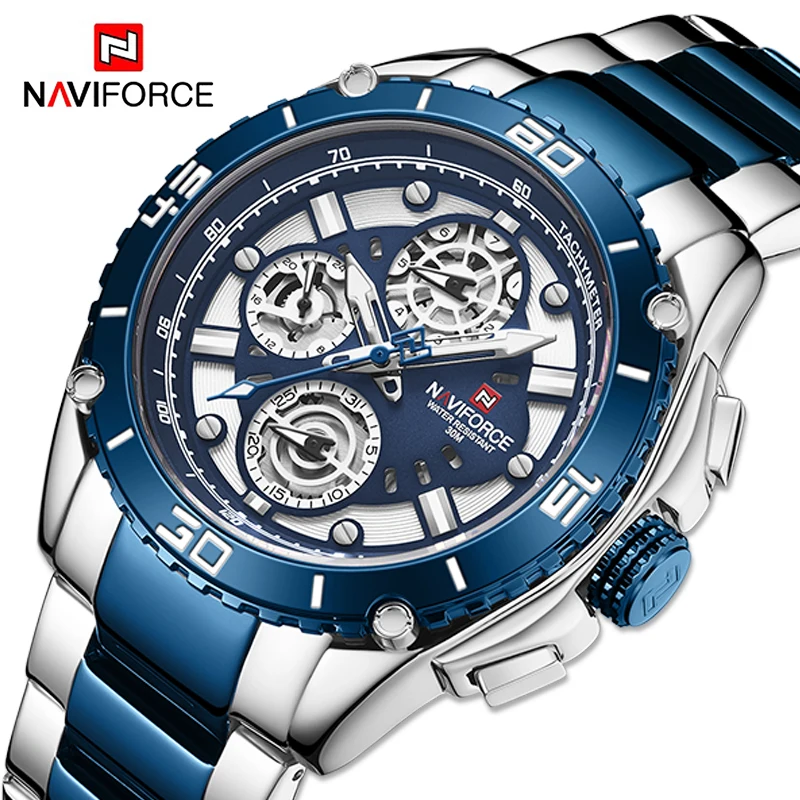 NAVIFORCE Luxury Brand Watches Mens Business Casual Quartz Wristwatch Multi-function Waterproof Date Clock Reloj de hombre 2020
NAVIFORCE Luxury Brand Watches Mens Business Casual Quartz Wristwatch Multi-function Waterproof Date Clock Reloj de hombre 2020